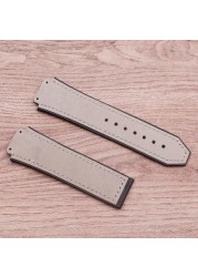 Watch Accessories Matte Leather Watch Strap For HUBLOT Hublot Big Bang Silicone Strap Women's Watch Men's Band