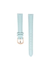 Women's Genuine Leather Watch Band, 14mm, 16mm, 18mm, 20mm, Soft, Simple, Leather, Blue