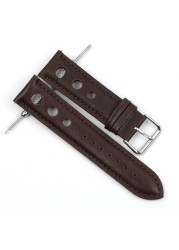 Genuine leather watch straps for men, high quality genuine leather watch accessories, 18mm, 20mm, 22mm, 24mm, black and brown