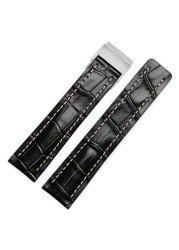 Soft Leather Watch Straps, 20mm, 22mm, 24mm Breitling Watch Strap, Leather, Black, Brown, Blue