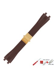 Men's silicone watch strap, silicone watch accessories, folding clasp, double pressure, 26mm, Athena, Ulysse, Nardin