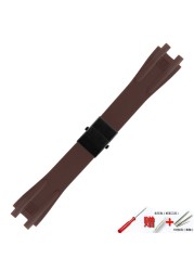 Men's silicone watch strap, silicone watch accessories, folding clasp, double pressure, 26mm, Athena, Ulysse, Nardin