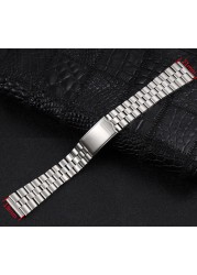 Stainless Steel Watch Band 19mm 20mm Strap Wristband Watch Strap Depolyment Watch Buckle Replacement Wrist Strap For Seiko