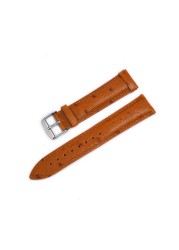 BEAFIRY Watch Strap 18mm 19mm 20mm 21mm 22mm Ostrich Pattern Genuine Leather Brown Watchband For Fossil Huawei Brown Black