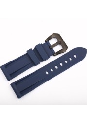 Men's 22mm 24mm 26mm rubber watch band waterproof watch silicone watch strap black, blue, green, orange, white watchband