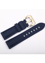 Men's 22mm 24mm 26mm rubber watch band waterproof watch silicone watch strap black, blue, green, orange, white watchband