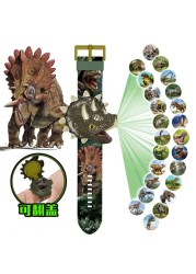 Projection Children's Watch 3D Jurassic Dinosaur Electronic Digital Watch Tyrannosaurus Rex Triceratops for Kids Gift A4215