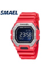 Sports Watches Man SMAEL Brand LED Watch Waterproof Military Digital Square Wristwatches Relogio Masculino Men Digital Watch