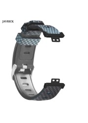 Printed Silicone Strap for Huawei Smart Watch, Soft Water Resistant Sport Watch Band Accessories