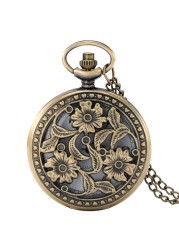 2022 Hot Selling Personality Vintage Hollow Out Men's Quartz Pocket Watch Precious Pattern Souvenir Collection Present Watches