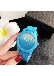 Brand Wrist Watches Fashion Men Women Ladies Girl Couples Crocodile Pattern Quartz Casual Silicone Band Watch LA11