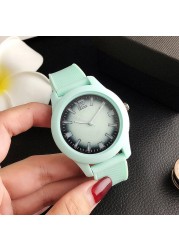 Brand Wrist Watches Fashion Men Women Ladies Girl Couples Crocodile Pattern Quartz Casual Silicone Band Watch LA13