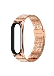 Strap for Xiaomi Mi Band 6 5 NFC Universal Metal Wrist Bracelet for Mi Band 4 Strap Stainless Steel Wristbands for Mi Band 3 Correa