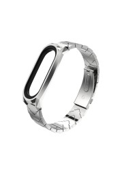 Strap for Xiaomi Mi Band 6 5 NFC Universal Metal Wrist Bracelet for Mi Band 4 Strap Stainless Steel Wristbands for Mi Band 3 Correa