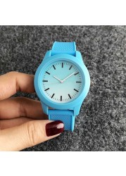 Brand Wrist Watches Fashion Men Women Ladies Girl Couples Crocodile Pattern Quartz Casual Silicone Band Watch LA07