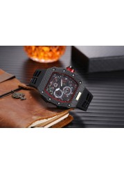 Automatic date watch limited edition men's watch luxury brand full-featured quartz watch silicone strap