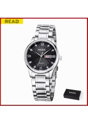 Read Men Watches Luxury Brand 2021 Fashion Wrist Watches Mens Business Men Watches Stainless Steel Clock Men Relogio Masculino