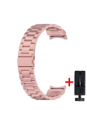 no gaps stainless steel band for samsung galaxy watch 4 classic 46mm 42mm strap matel correa galaxy watch 4 44mm 40mm bracelet