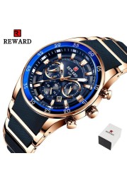 BONUS - Men's Watch, Chronograph, Silicone, Steel, Quartz, Water Resistant, Male