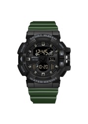 SANDA Top Brand Sports Watches Men Waterproof Military Quartz Watch for Man Wristwatch Chrono Digital Watch Alarm Clock