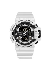 SANDA Top Brand Sports Watches Men Waterproof Military Quartz Watch for Man Wristwatch Chrono Digital Watch Alarm Clock