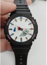 High Quality 2100 LED Dual Display Men Women Sports Wrist Watch Electronic Digital Multifunction Waterproof Couples Watch 01