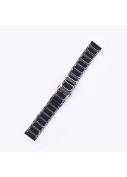 20mm Ceramic Band For Samsung Active1/2 Galaxy Watch 4 44mm 40mm Strap Bracelet Samsung Galaxy Watch 4 Classic 46mm 42mm