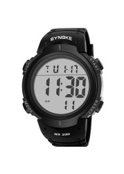 Men Alloy Watch New Digital Watch Erkek Kol Saati Waterproof Silicone Wrist Watch Dropship