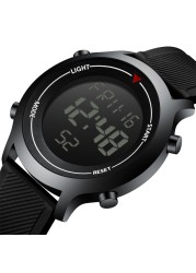 Men Alloy Watch New Digital Watch Erkek Kol Saati Waterproof Silicone Wrist Watch Dropship