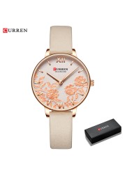 CURREN Women's Watches Top Brand Luxury Stainless Steel Watch Strap for Women Rose Clock Stylish Quartz Ladies Watch