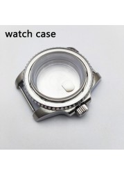 40mm NH35 NH36 case, watch accessories, add ceramic bezelfit for nh35 nh36, miyota 8215 8205 movement NO.26