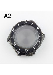 41.5mm NH35 NH36 case, watch accessories, stainless steel plated sapphire glass suitable for NH35 NH36 movement