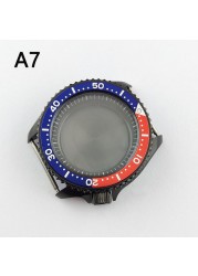 41.5mm NH35 NH36 case, watch accessories, stainless steel plated sapphire glass suitable for NH35 NH36 movement