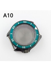 41.5mm NH35 NH36 case, watch accessories, stainless steel plated sapphire glass suitable for NH35 NH36 movement