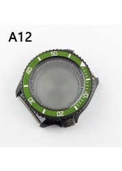 41.5mm NH35 NH36 case, watch accessories, stainless steel plated sapphire glass suitable for NH35 NH36 movement