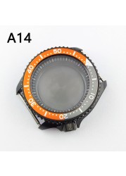 41.5mm NH35 NH36 case, watch accessories, stainless steel plated sapphire glass suitable for NH35 NH36 movement