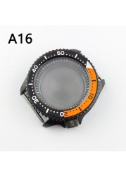 41.5mm NH35 NH36 case, watch accessories, stainless steel plated sapphire glass suitable for NH35 NH36 movement