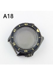 41.5mm NH35 NH36 case, watch accessories, stainless steel plated sapphire glass suitable for NH35 NH36 movement