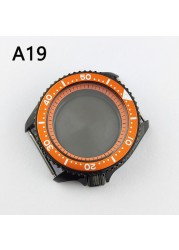 41.5mm NH35 NH36 case, watch accessories, stainless steel plated sapphire glass suitable for NH35 NH36 movement