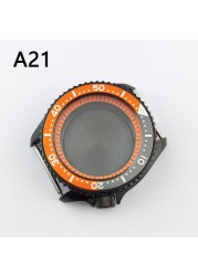 41.5mm NH35 NH36 case, watch accessories, stainless steel plated sapphire glass suitable for NH35 NH36 movement