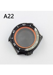 41.5mm NH35 NH36 case, watch accessories, stainless steel plated sapphire glass suitable for NH35 NH36 movement