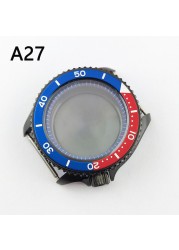 41.5mm NH35 NH36 case, watch accessories, stainless steel plated sapphire glass suitable for NH35 NH36 movement