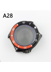 41.5mm NH35 NH36 case, watch accessories, stainless steel plated sapphire glass suitable for NH35 NH36 movement