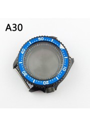 41.5mm NH35 NH36 case, watch accessories, stainless steel plated sapphire glass suitable for NH35 NH36 movement