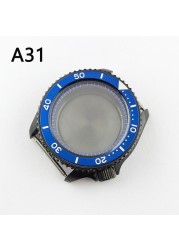 41.5mm NH35 NH36 case, watch accessories, stainless steel plated sapphire glass suitable for NH35 NH36 movement