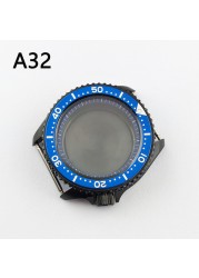 41.5mm NH35 NH36 case, watch accessories, stainless steel plated sapphire glass suitable for NH35 NH36 movement