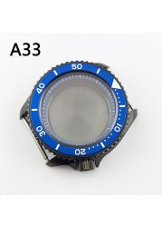 41.5mm NH35 NH36 case, watch accessories, stainless steel plated sapphire glass suitable for NH35 NH36 movement