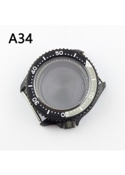 41.5mm NH35 NH36 case, watch accessories, stainless steel plated sapphire glass suitable for NH35 NH36 movement