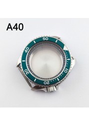 41.5mm NH35 NH36 case, watch accessories, stainless steel plated sapphire glass suitable for NH35 NH36 movement