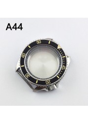 41.5mm NH35 NH36 case, watch accessories, stainless steel plated sapphire glass suitable for NH35 NH36 movement